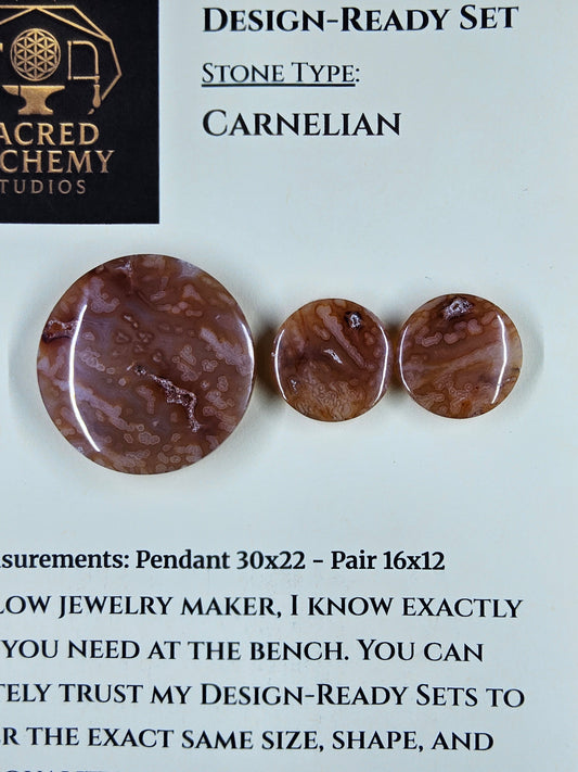 Circle Shape - Carnelian - Design-Ready Set by Sacred Alchemy Studios