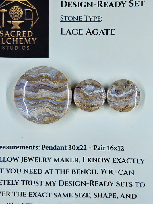 Circle Shape - Lace Agate - Design-Ready Set by Sacred Alchemy Studios