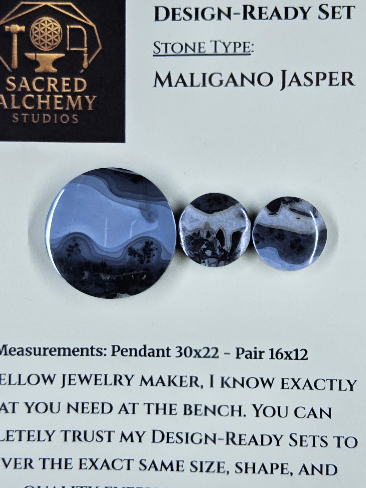 Circle Shape - Maligano Jasper - Design-Ready Set by Sacred Alchemy Studios