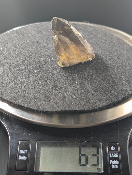Hyalite Opal on Smoky Quartz – Zacatecas, Mexico – Super Rare