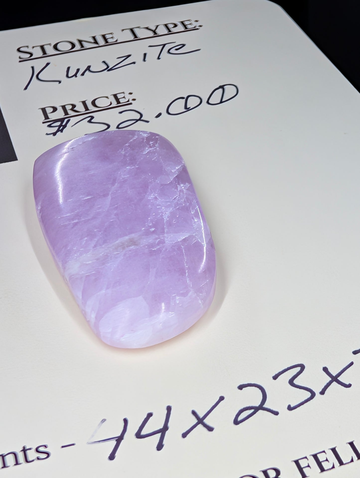 Kunzite - Cabochon - Pink Lithium Glow