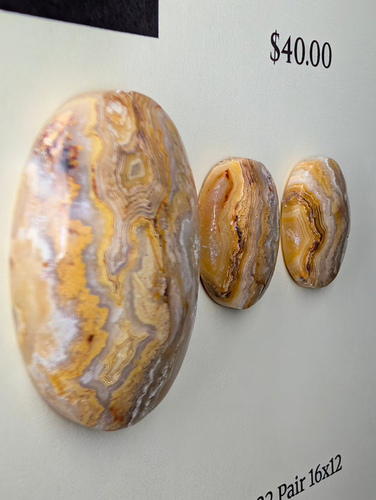 Oval Shape - Lace Agate - Design-Ready Calibrated Sets