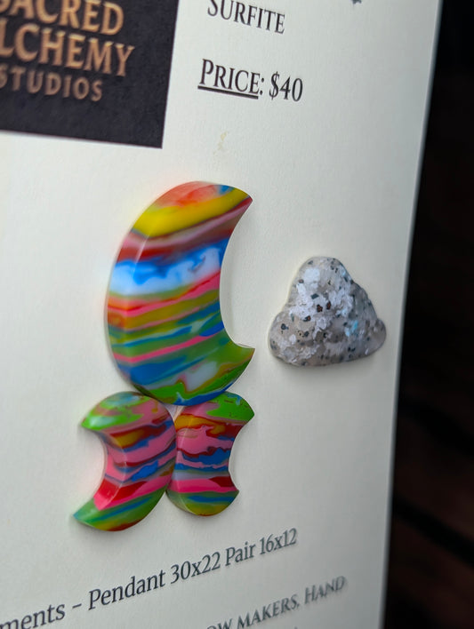 Crescent Moon - Surfite - Design-Ready Set by Sacred Alchemy Studios