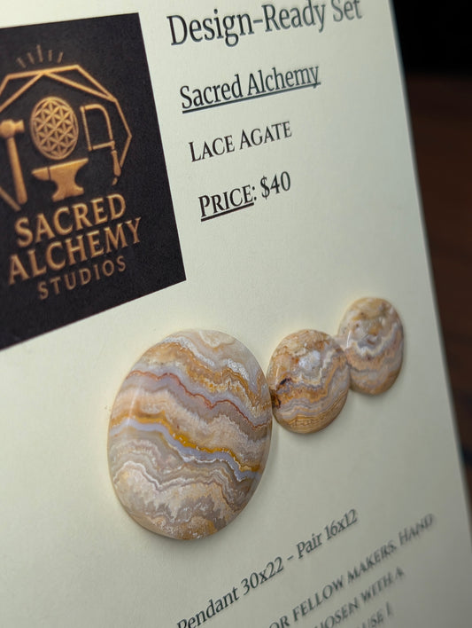 Circle Shape - Lace Agate - Design-Ready Set by Sacred Alchemy Studios