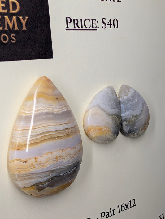 Tear Shape - Lace Agate - Design-Ready Set by Sacred Alchemy Studios