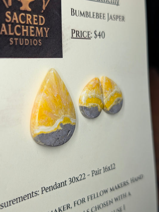 Tear Shape - Bumblebee Jasper - Design-Ready Set by Sacred Alchemy Studios