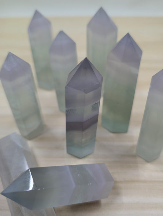 Fluorite - Rainbow Towers - Mined in China - Multicolor UV Reactive - 1 pc