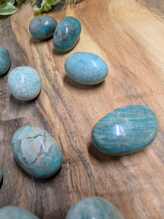 Amazonite – Mined in Colorado – Tumble Stones – Small Size - 100g by Sacred Alchemy Studios
