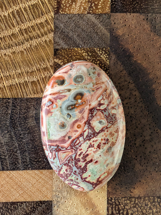 Explore the Unique Beauty of Red Creek Jasper Cabochons