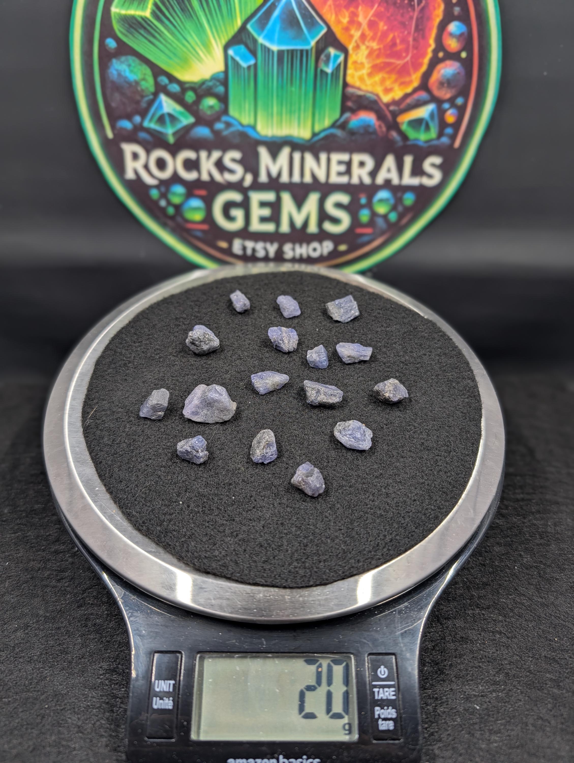 Tanzanite (Zoisite var. Tanzanite), Merelani, Arusha, Tanzania – 20 grams by Sacred Alchemy Studios