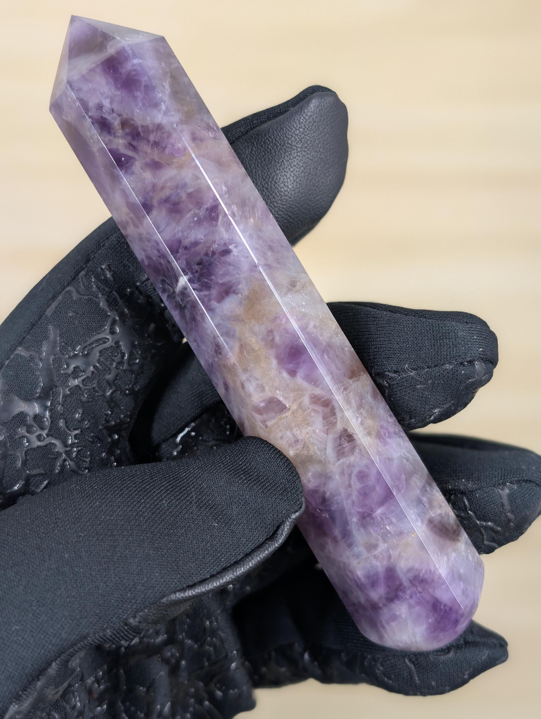 Amethyst Wand - Rwanda - Chevron Amethyst - Top Grade by Sacred Alchemy Studios