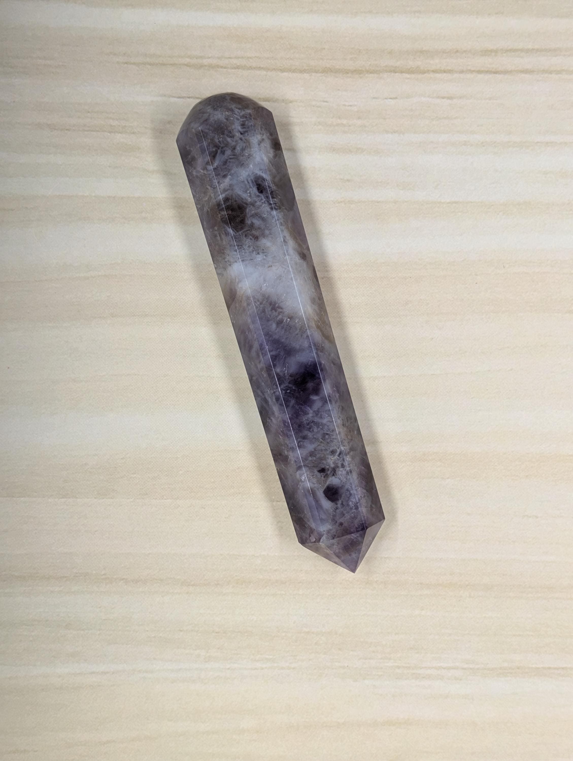 Amethyst Wand - Rwanda - Chevron Amethyst - Top Grade by Sacred Alchemy Studios