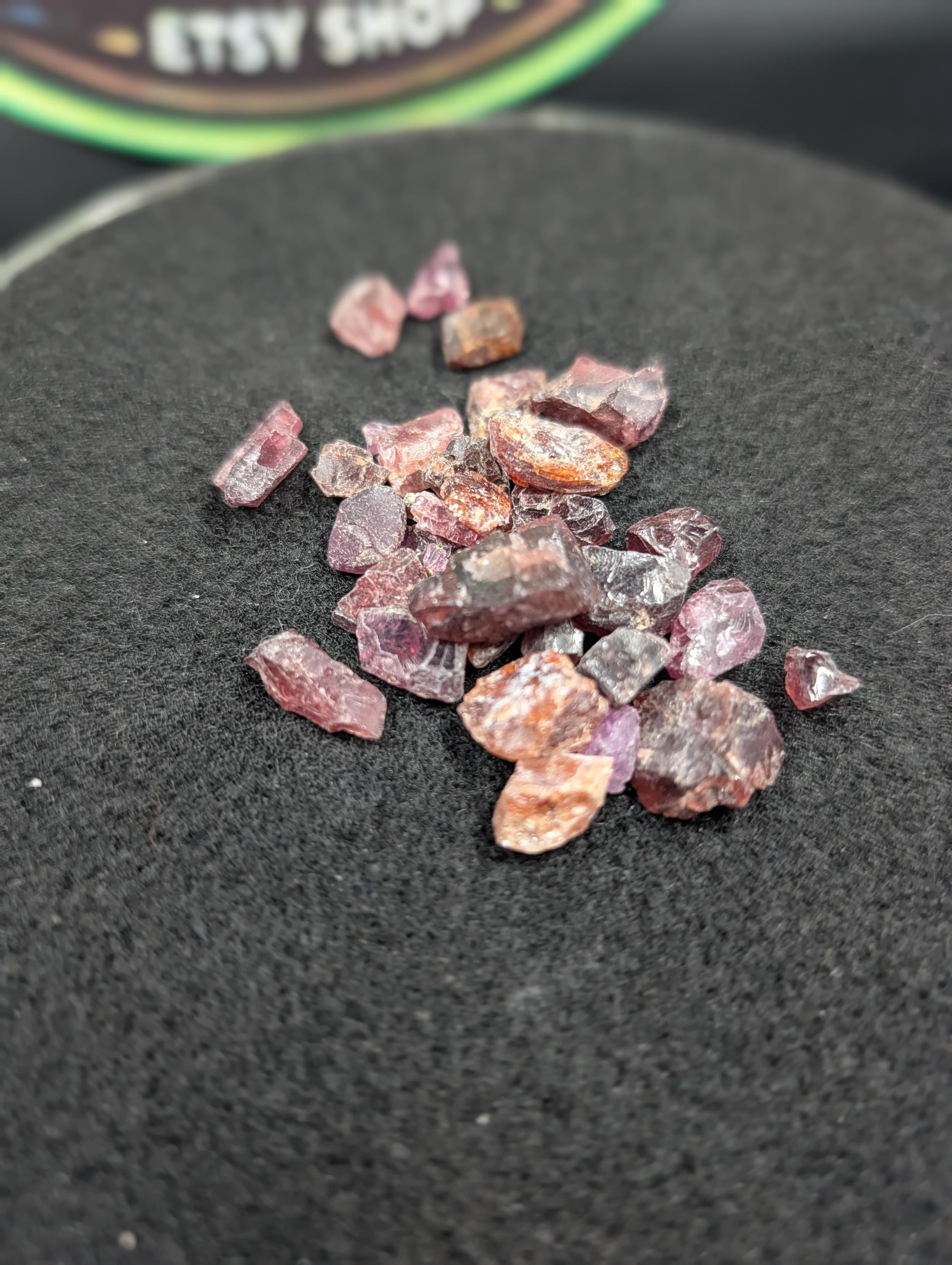 Rhodolite Garnet – 1 oz Natural Stones from Tanzania by Sacred Alchemy Studios