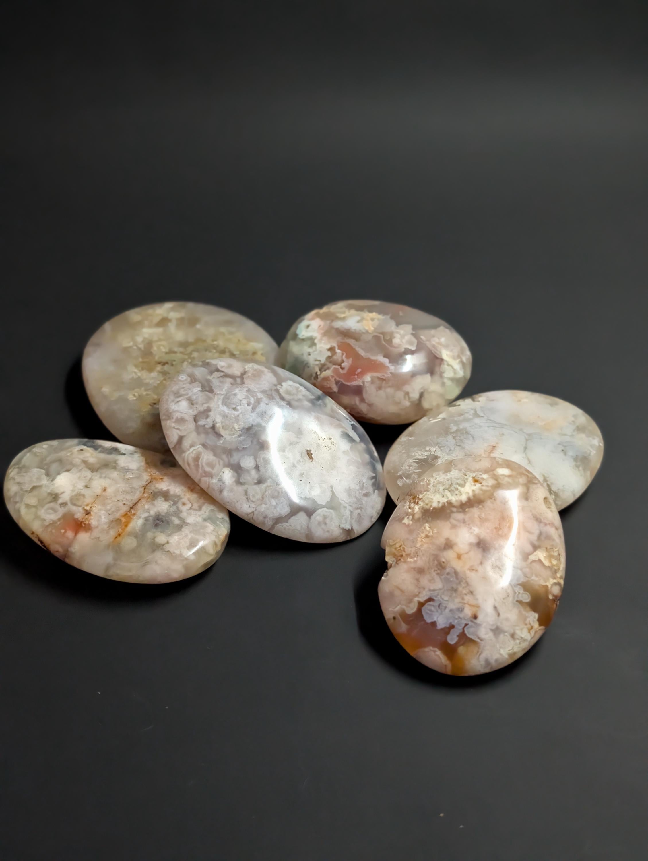 Flower Agate – Madagascar – Palm Stone by Sacred Alchemy Studios