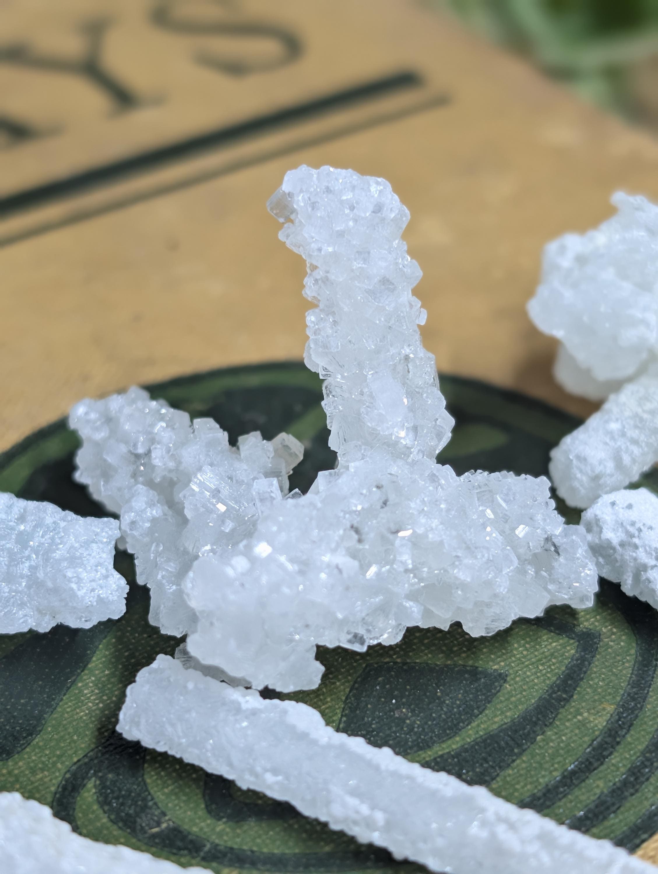 Prehnite – Mined in Quebec from the Jeffrey Mine – Stalactite Form - 50g by Sacred Alchemy Studios
