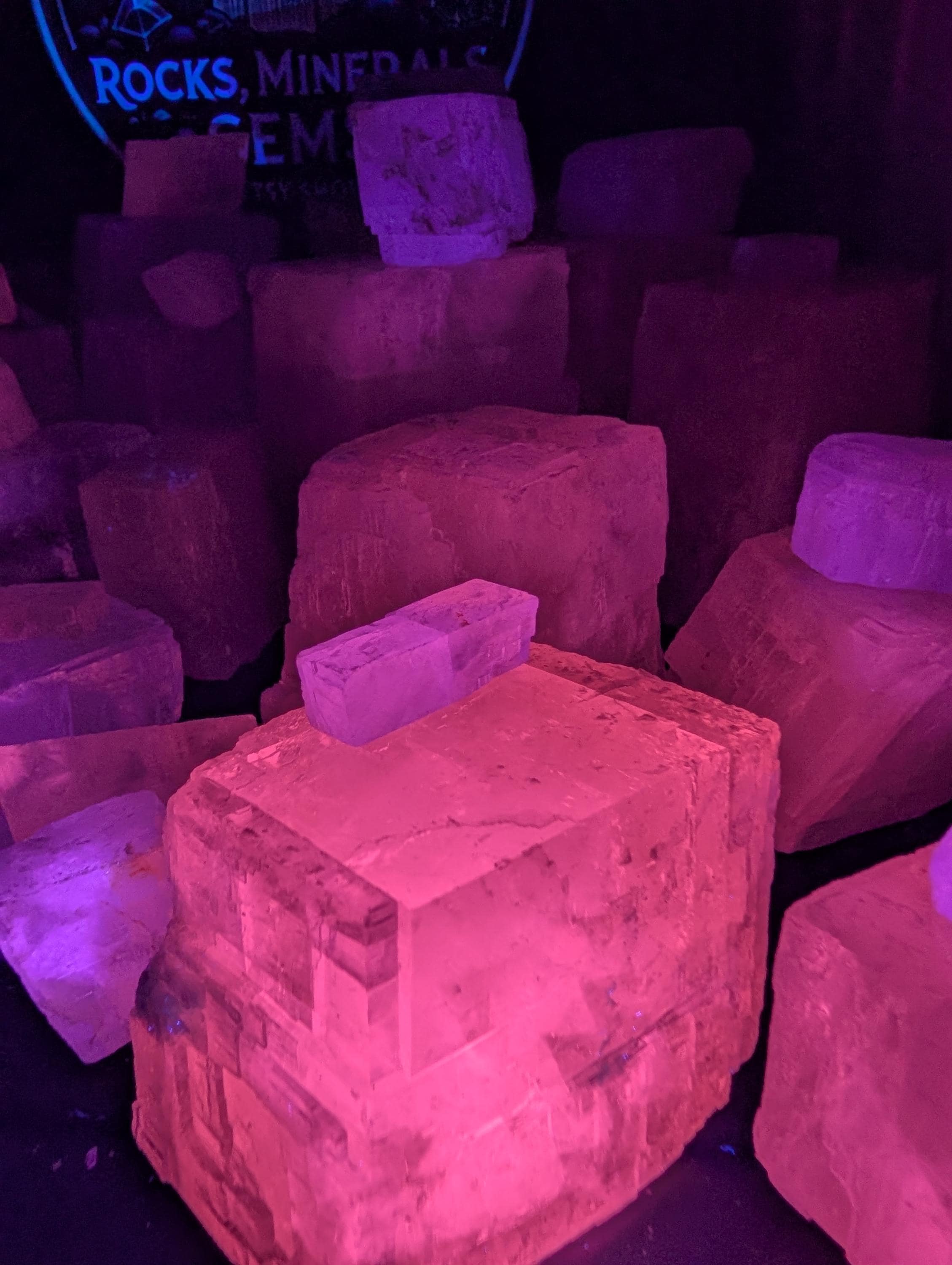 Calcite – Challenger Cave, Nuevo León, Mexico – Rare Fluorescent & Phosphorescent - 200 grams