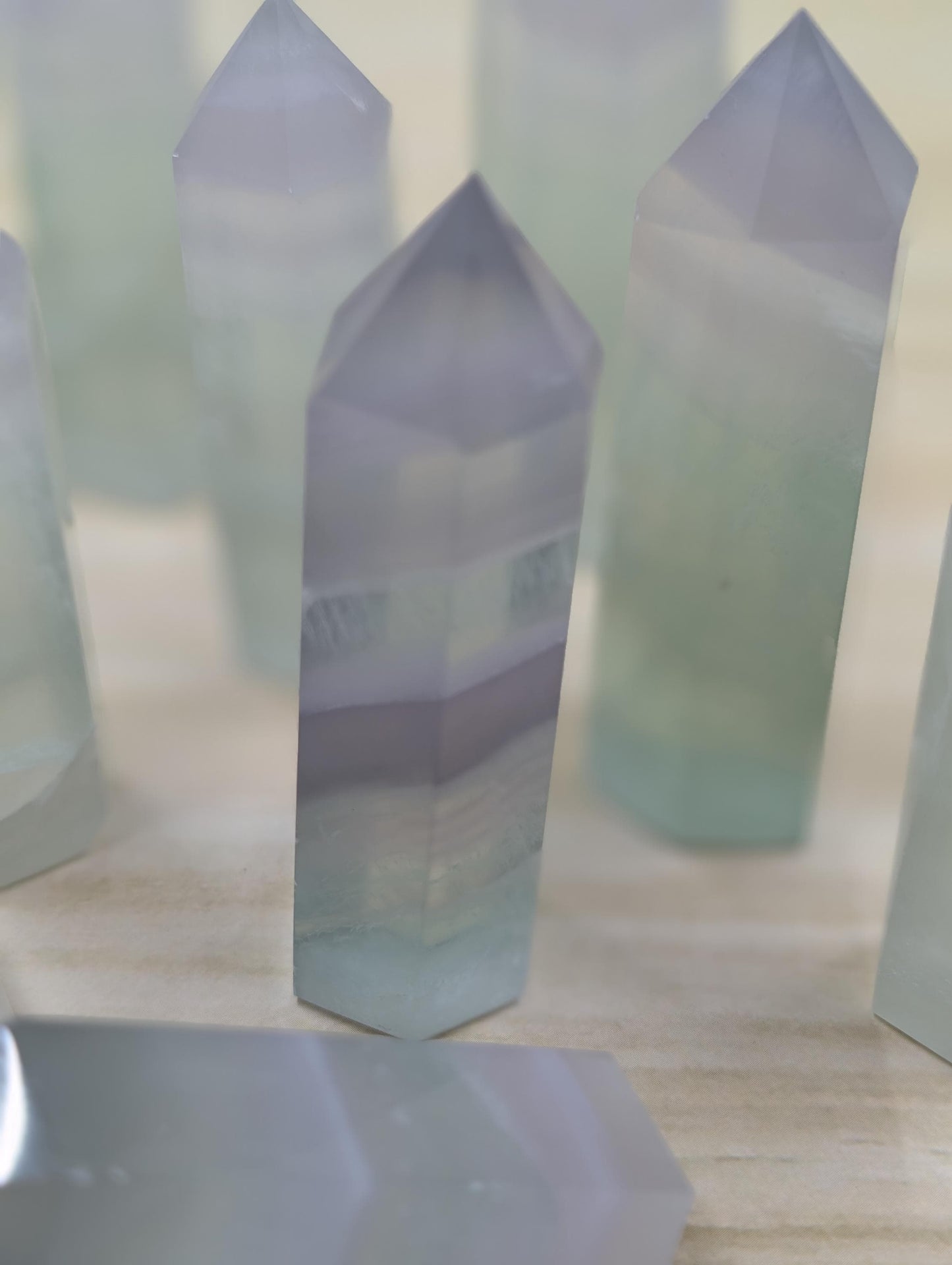 Fluorite - Rainbow Towers - Mined in China - Multicolor UV Reactive - 1 pc