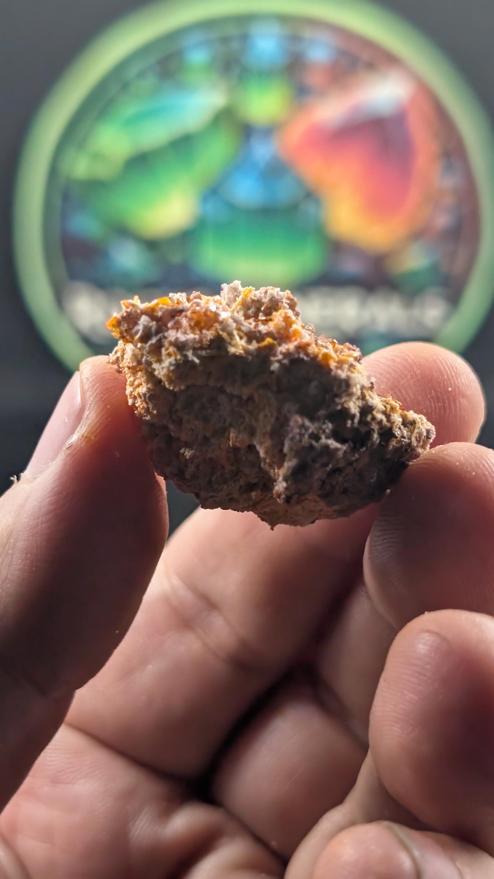 Wulfenite on Barite – Arizona - Rowell Mine, Maricopa County – Natural Specimen by Sacred Alchemy Studios