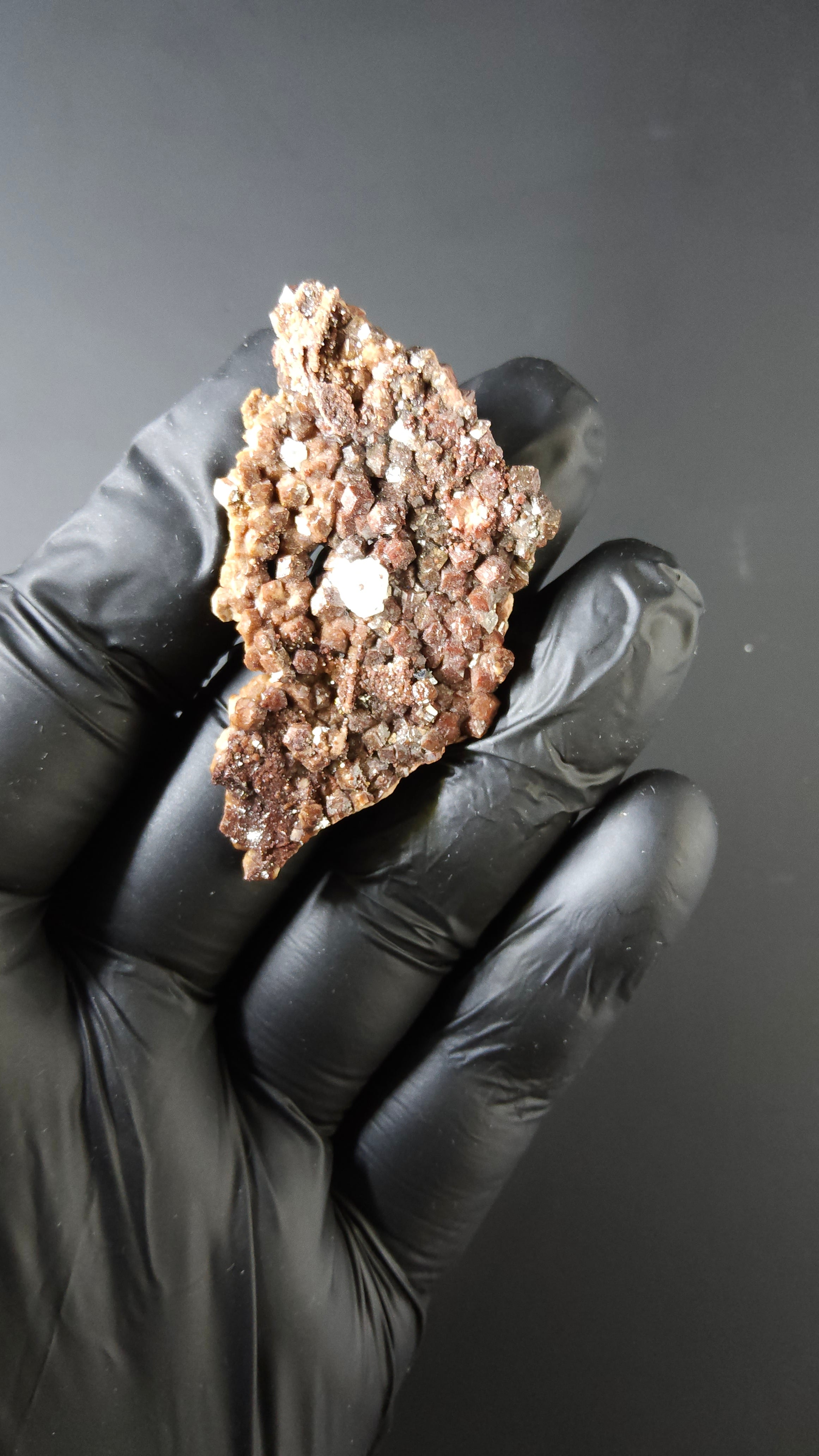 Andradite Garnet with Calcite - N'chwaning Mine, South Africa- Ideal Wire Wrap Stone by Sacred Alchemy Studios