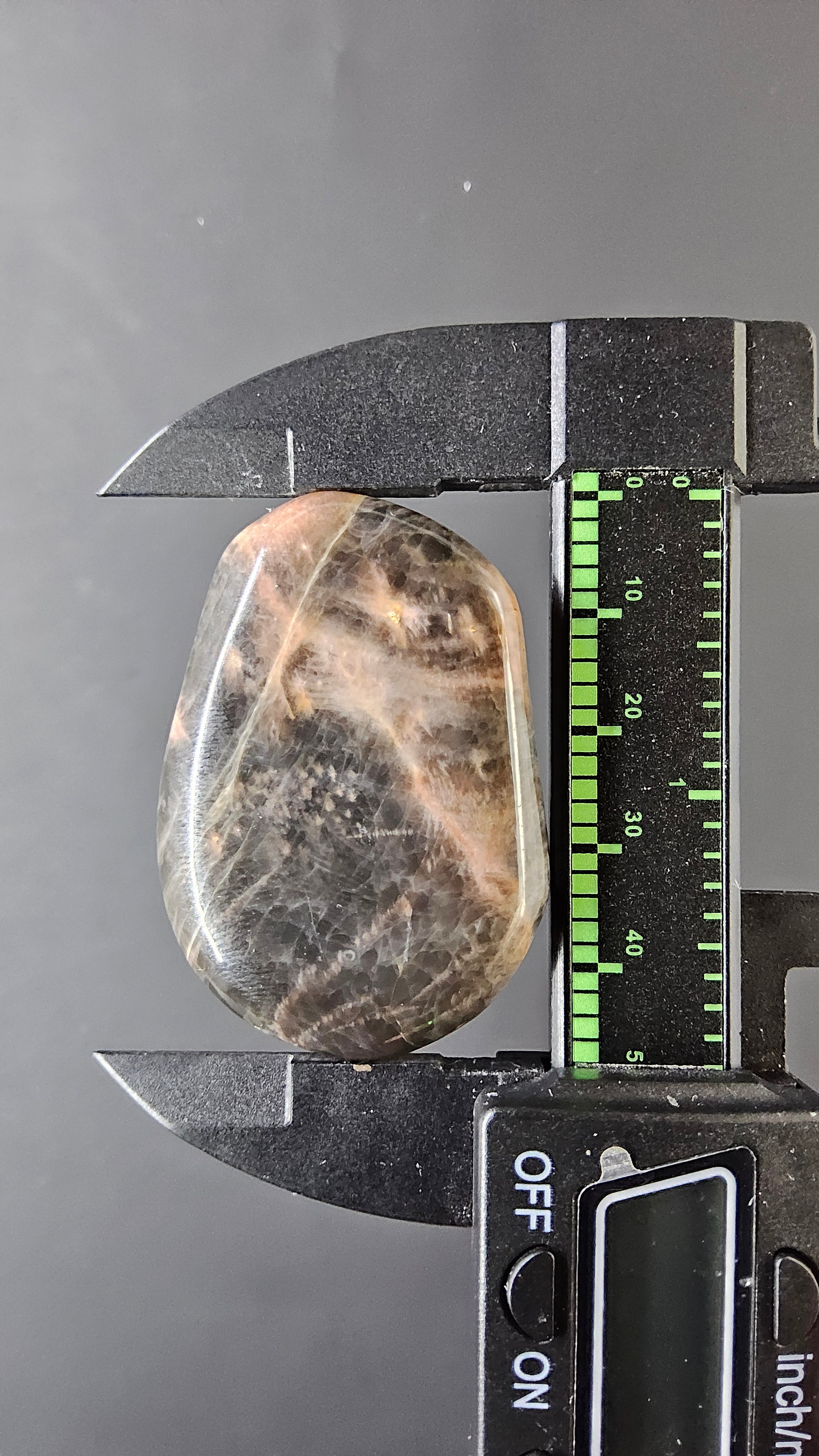 Black Moonstone – Madagascar – Polished Freeform Cabochon Well Suited for Wire Wrapping by Sacred Alchemy Studios