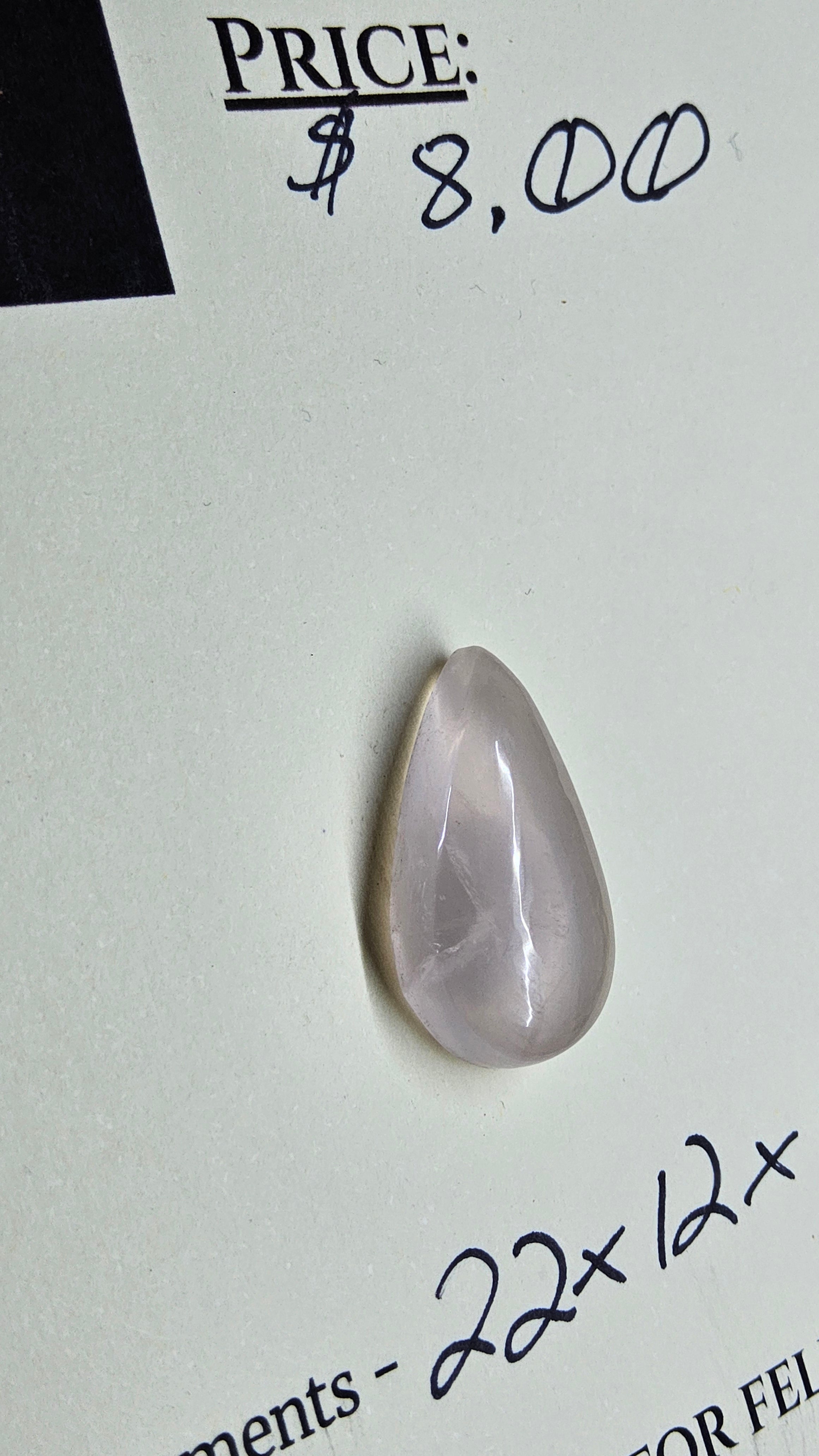 Rose Quartz Cabochon by Sacred Alchemy Studios