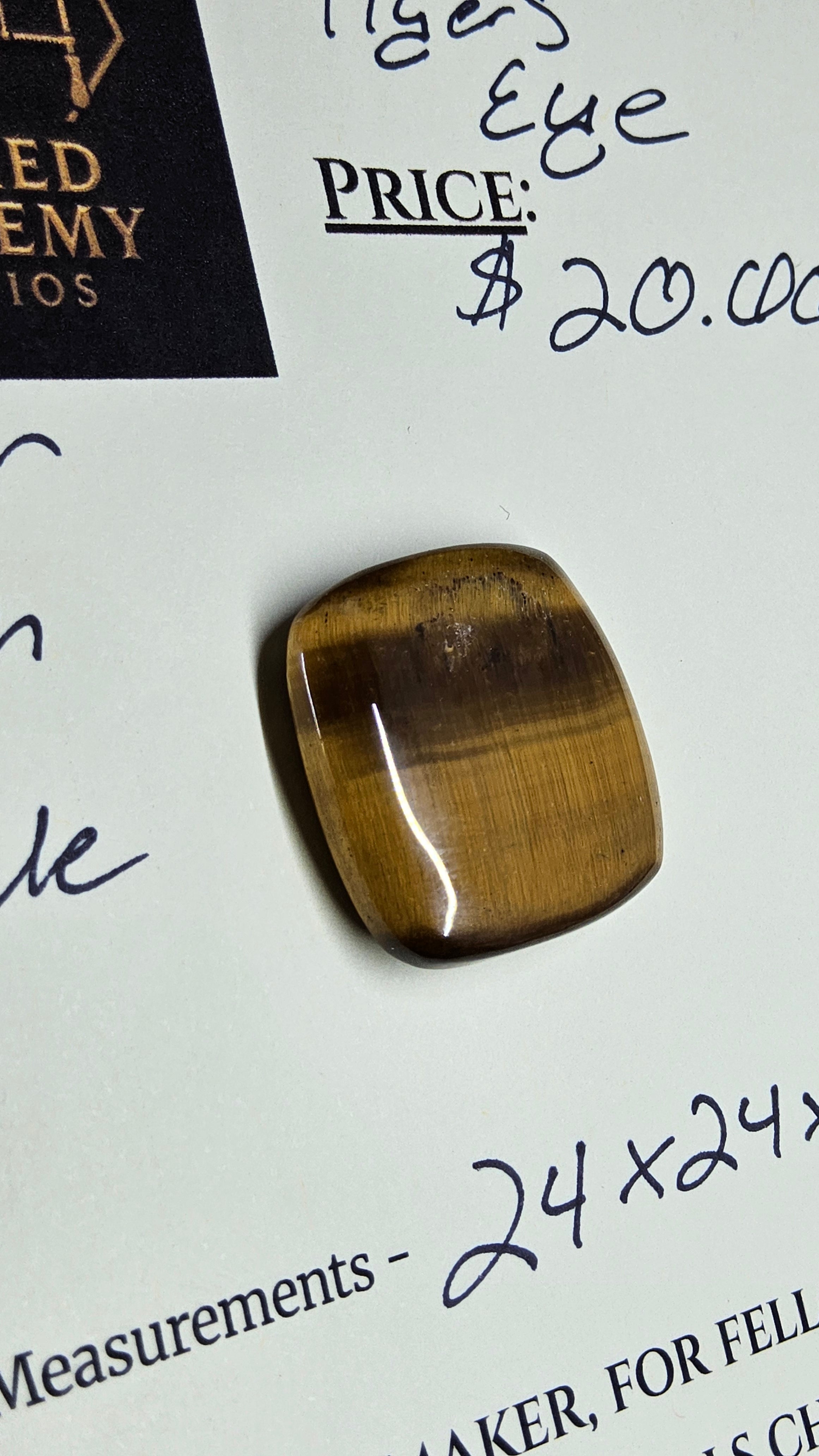 Golden Tiger’s Eye Cabochon by Sacred Alchemy Studios