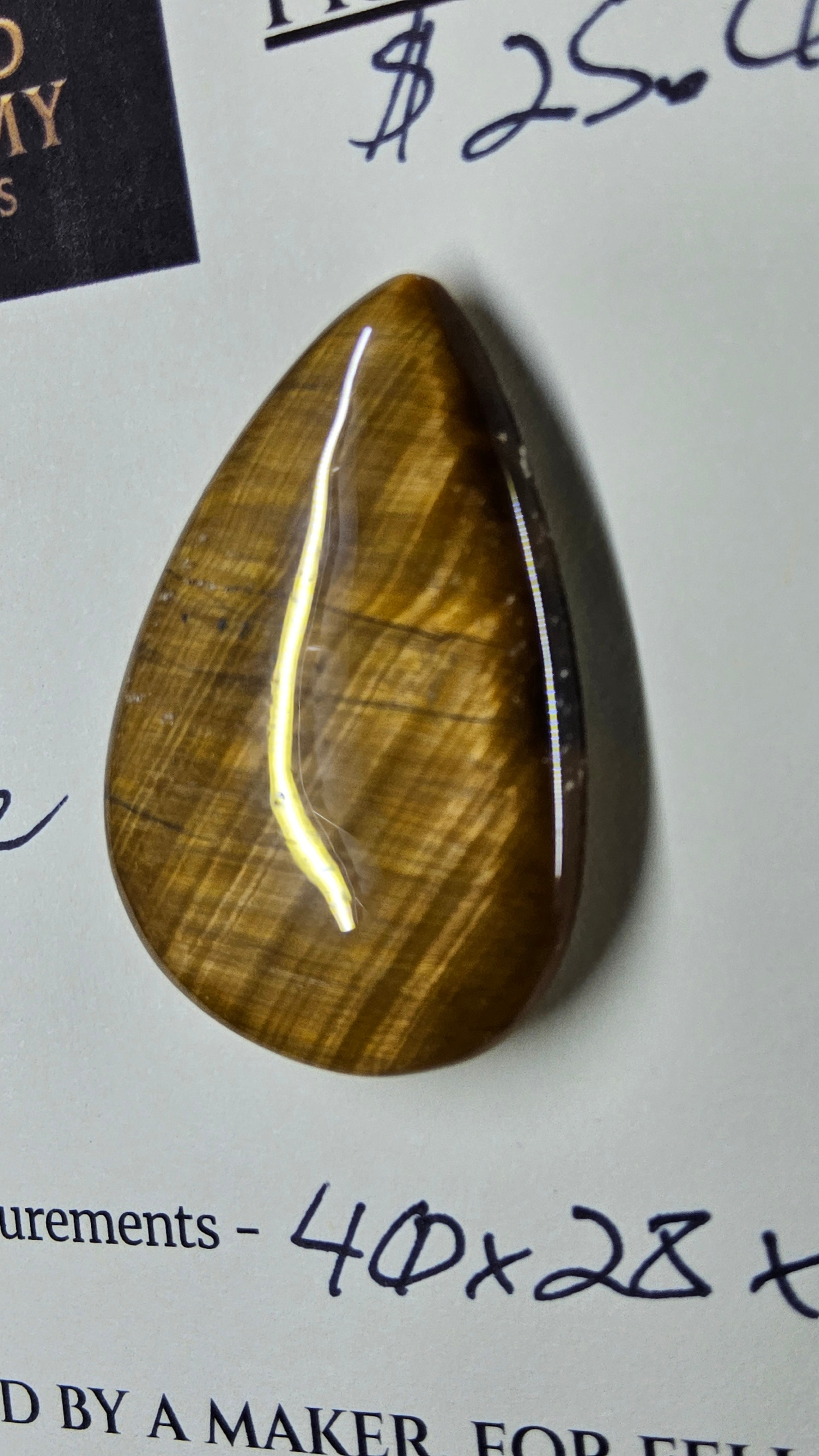 Golden Tiger’s Eye Cabochon by Sacred Alchemy Studios