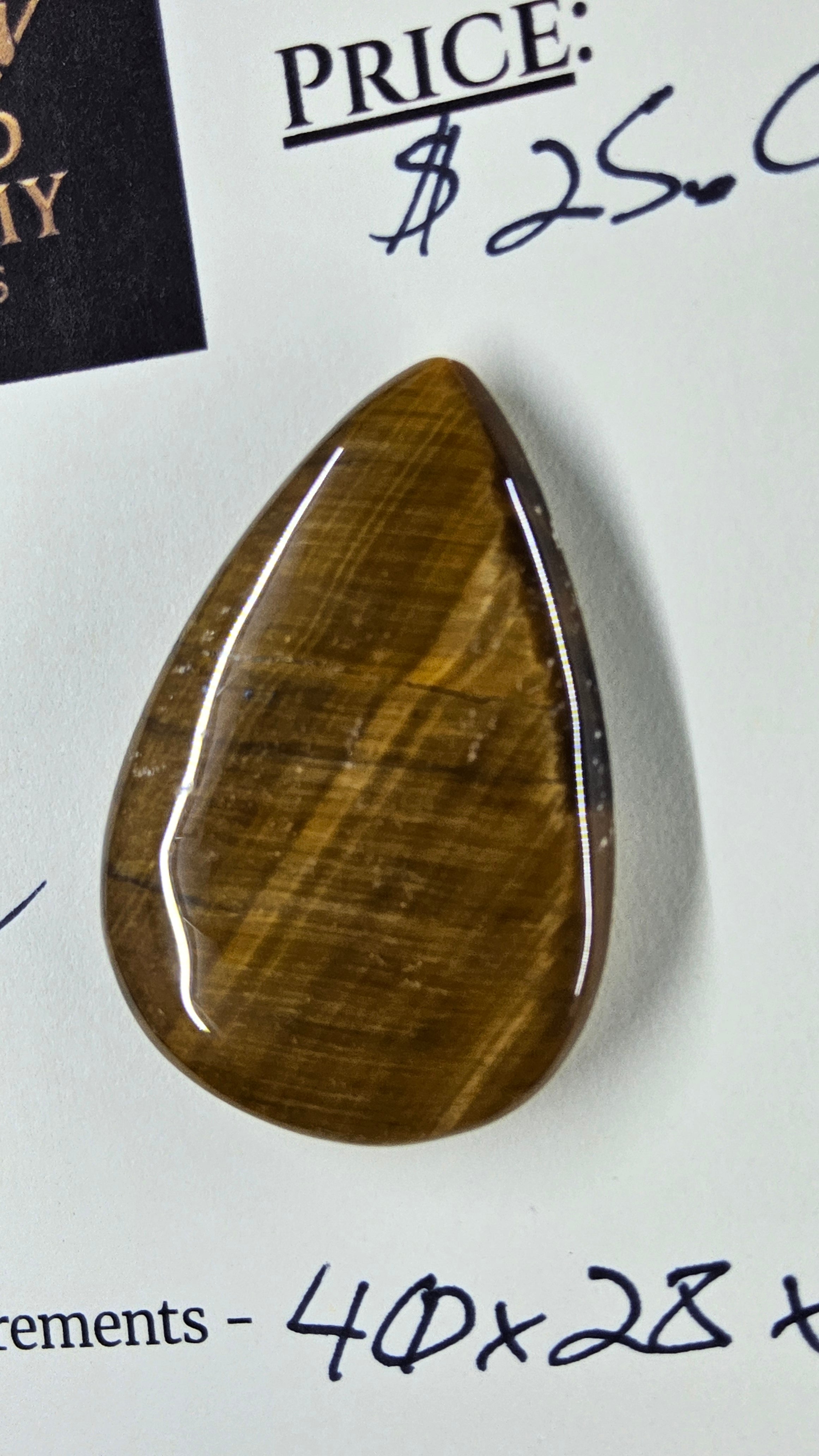 Golden Tiger’s Eye Cabochon by Sacred Alchemy Studios
