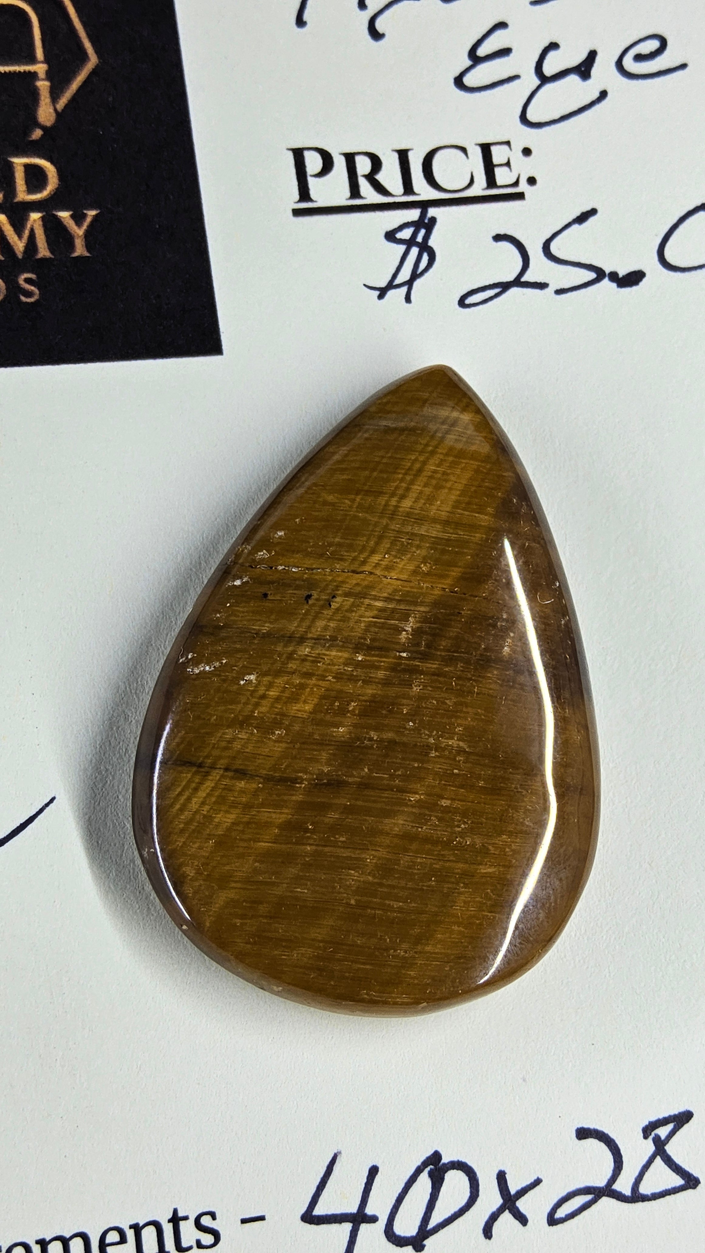 Golden Tiger’s Eye Cabochon by Sacred Alchemy Studios