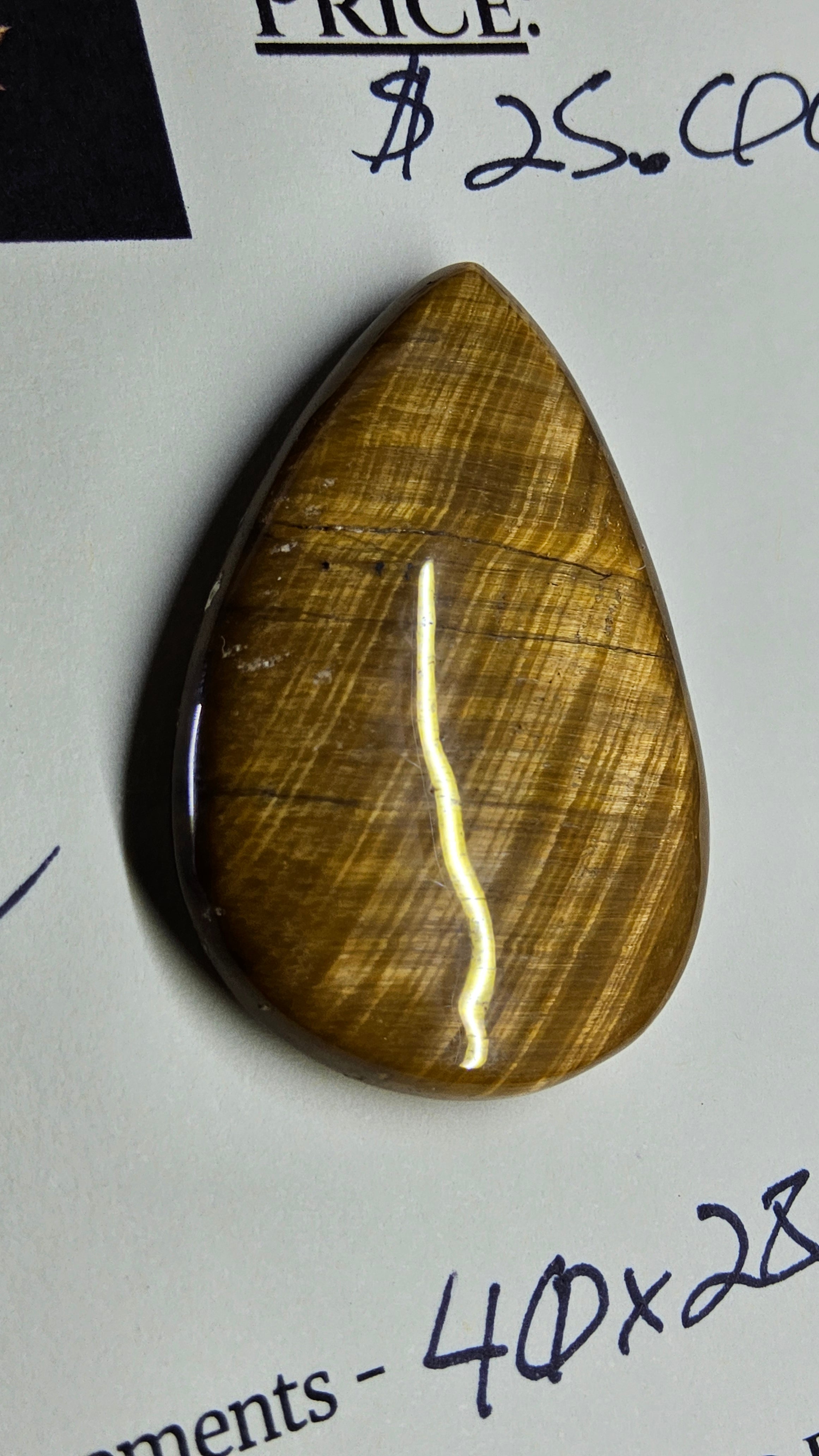 Golden Tiger’s Eye Cabochon by Sacred Alchemy Studios