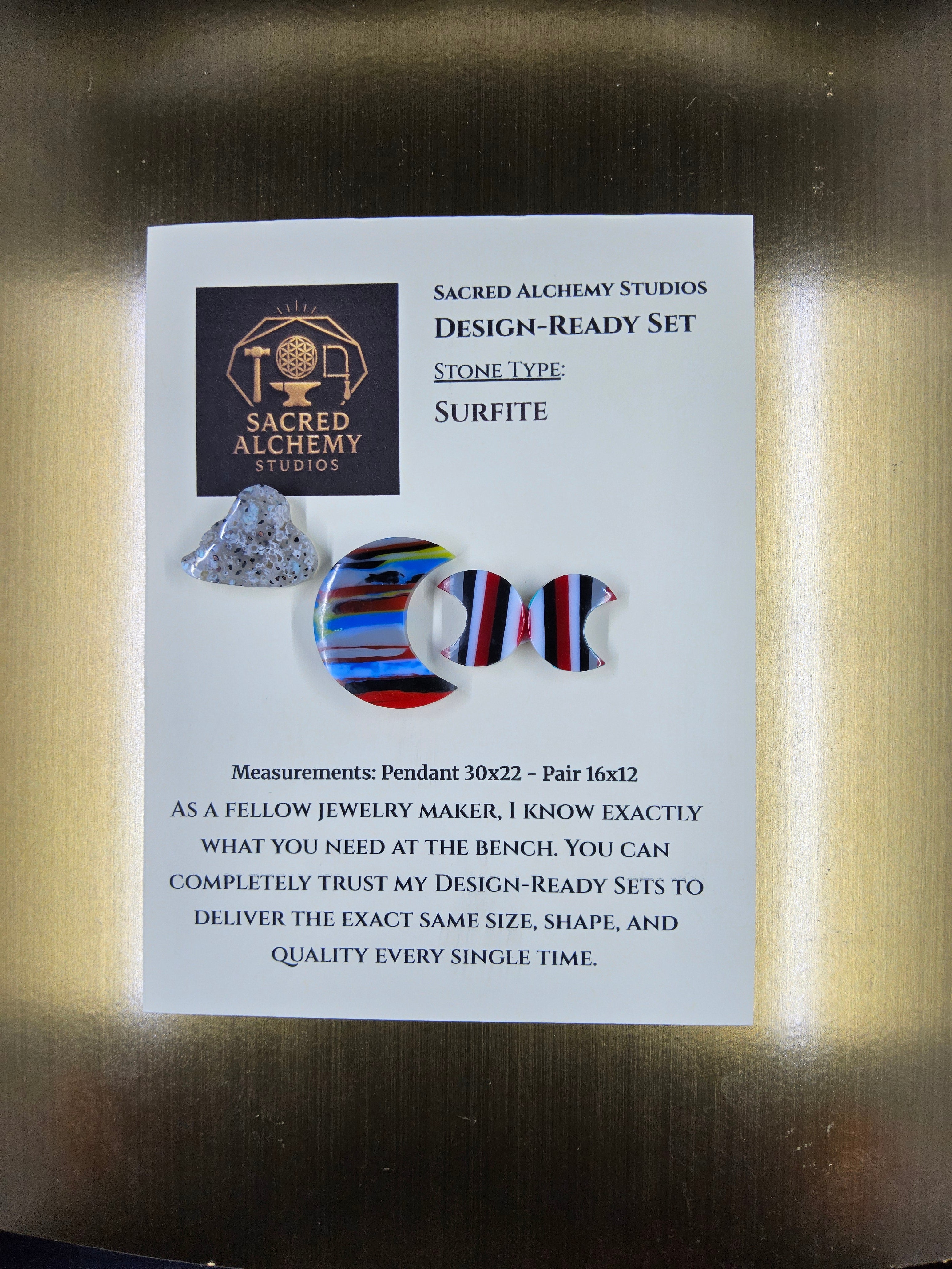 Crescent Moon - Surfite - Design-Ready Set by Sacred Alchemy Studios