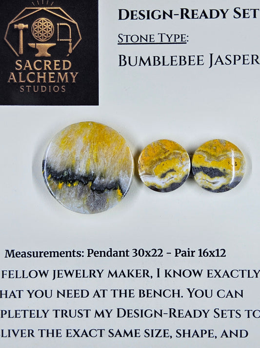 Circle Shape - Bumblebee Jasper - Design-Ready Set by Sacred Alchemy Studios