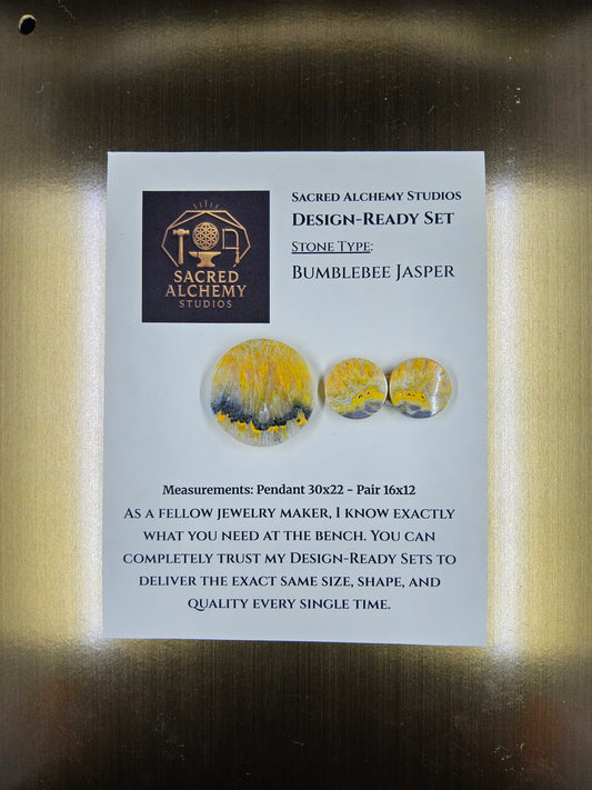 Circle Shape - Bumblebee Jasper - Design-Ready Set by Sacred Alchemy Studios