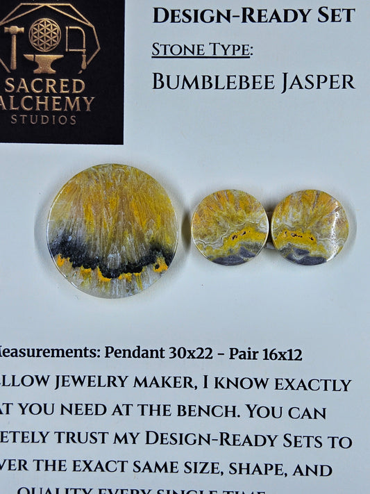 Circle Shape - Bumblebee Jasper - Design-Ready Set by Sacred Alchemy Studios