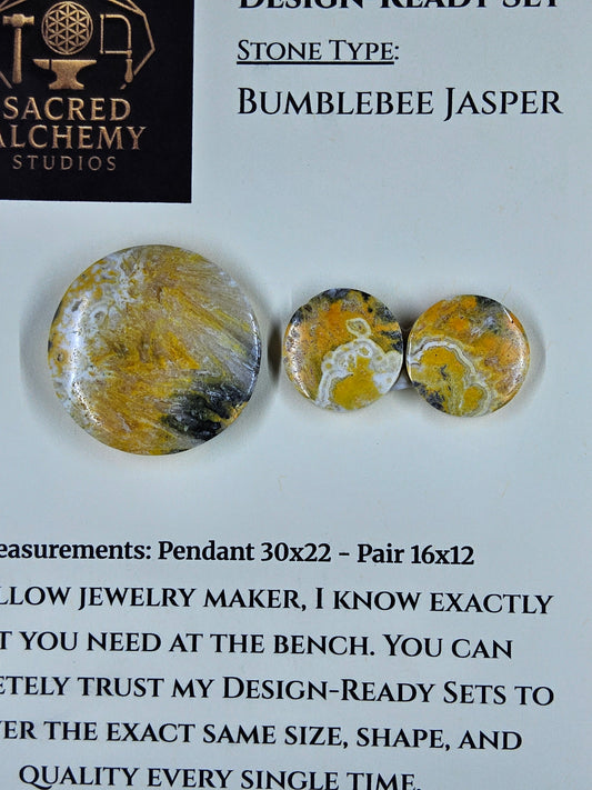 Circle Shape - Bumblebee Jasper - Design-Ready Set by Sacred Alchemy Studios