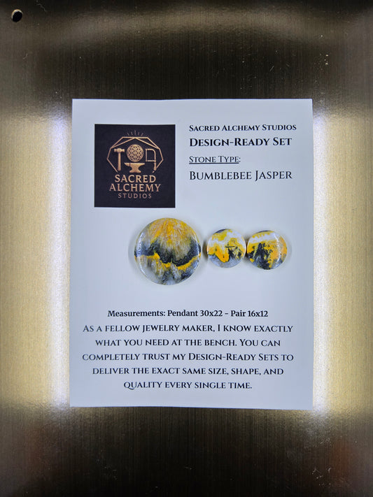 Circle Shape - Bumblebee Jasper - Design-Ready Set by Sacred Alchemy Studios