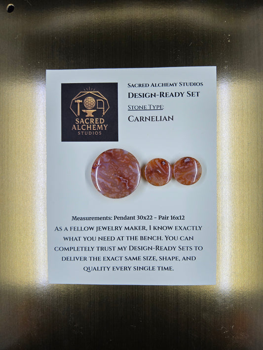 Circle Shape - Carnelian - Design-Ready Set by Sacred Alchemy Studios