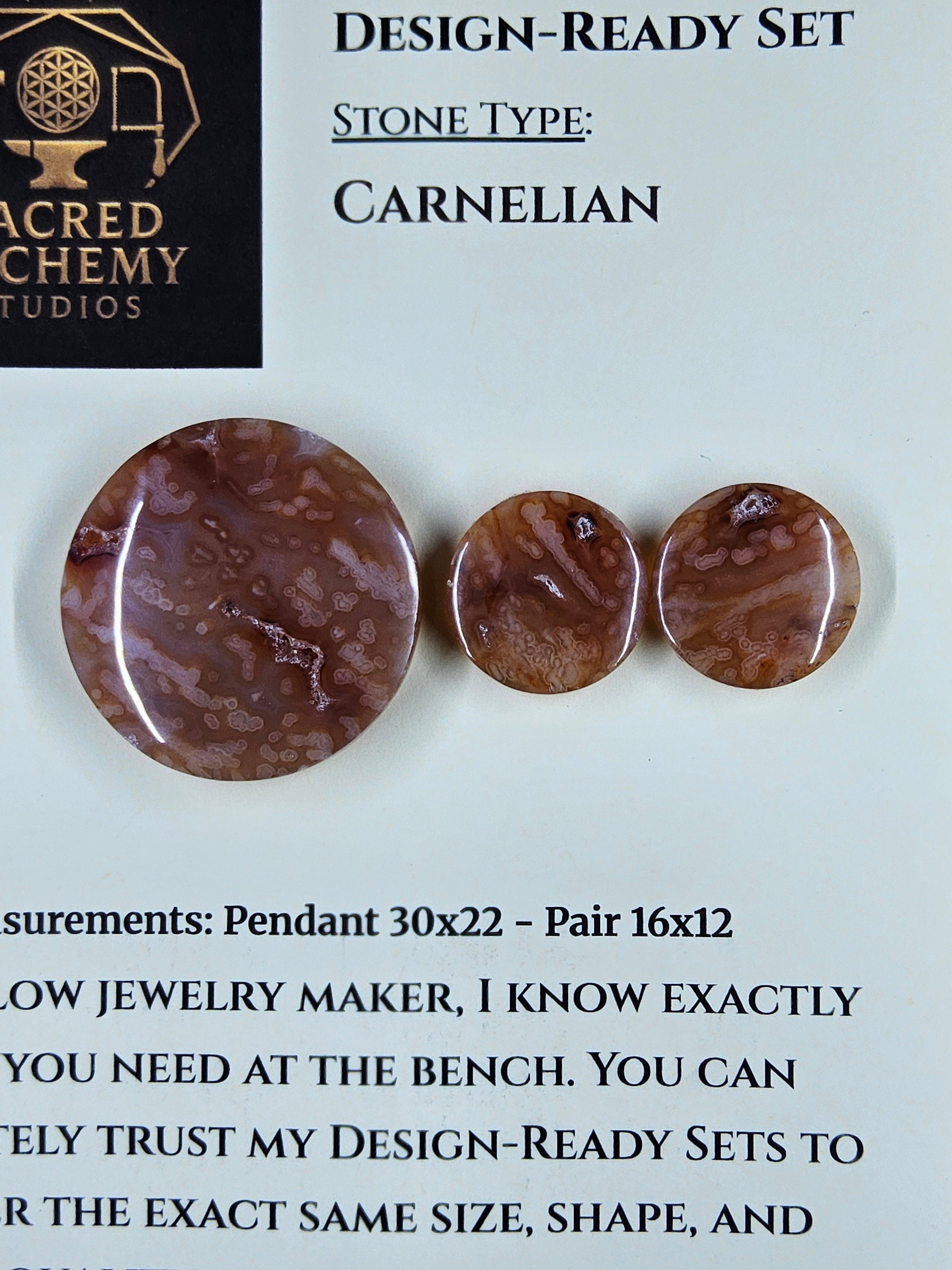 Circle Shape - Carnelian - Design-Ready Set by Sacred Alchemy Studios