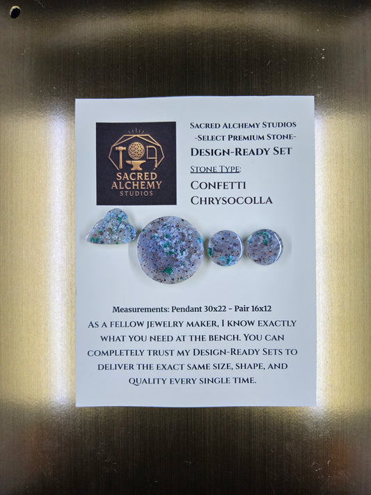 Circle Shape - Confetti Chrysocolla - Sacred Alchemy Select - Design-Ready Set. by Sacred Alchemy Studios