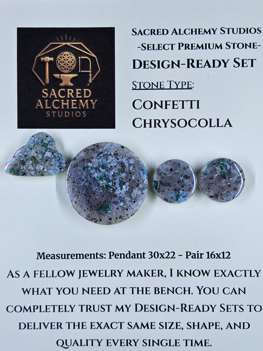Circle Shape - Confetti Chrysocolla - Sacred Alchemy Select - Design-Ready Set. by Sacred Alchemy Studios
