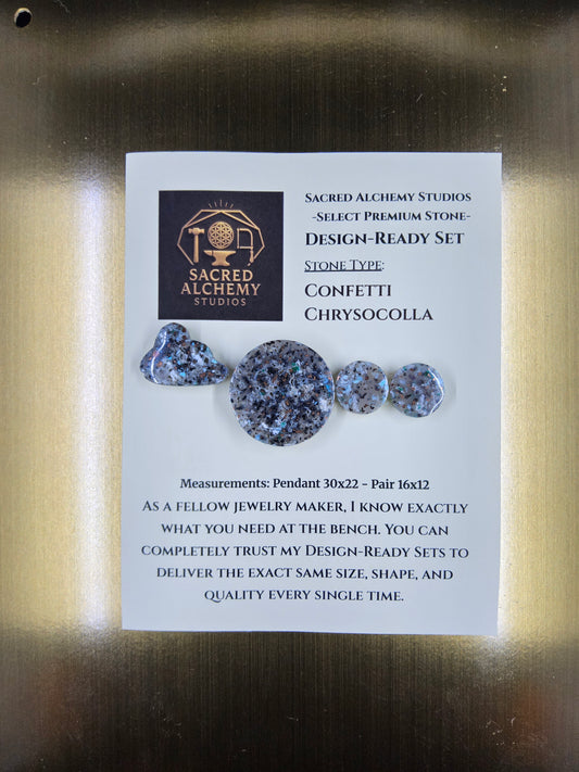 Circle Shape - Confetti Chrysocolla - Sacred Alchemy Select - Design-Ready Set. by Sacred Alchemy Studios