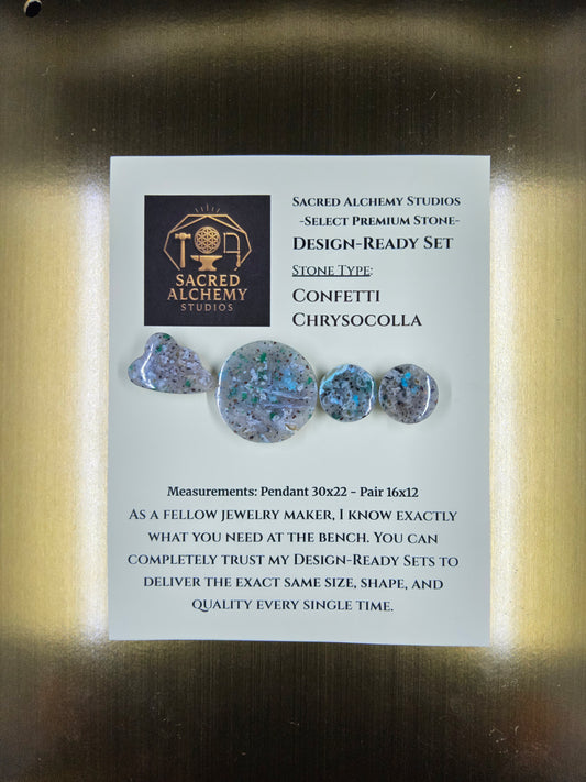 Circle Shape - Confetti Chrysocolla - Sacred Alchemy Select - Design-Ready Set. by Sacred Alchemy Studios