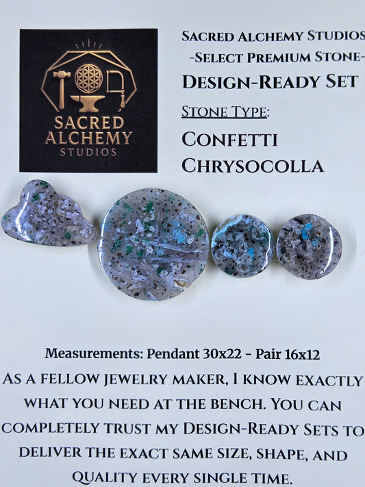 Circle Shape - Confetti Chrysocolla - Sacred Alchemy Select - Design-Ready Set. by Sacred Alchemy Studios