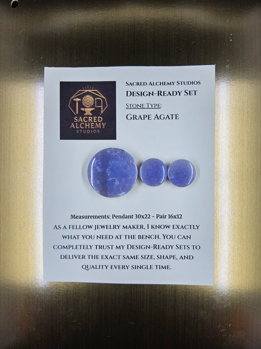 Circle Shape - Grape Agate - Design-Ready Set by Sacred Alchemy Studios