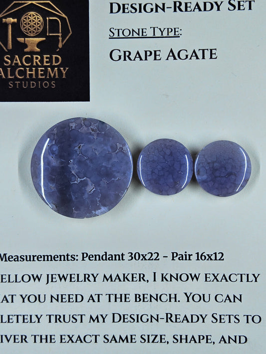 Circle Shape - Grape Agate - Design-Ready Set by Sacred Alchemy Studios