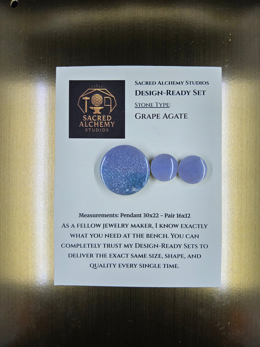 Circle Shape - Grape Agate - Design-Ready Set by Sacred Alchemy Studios