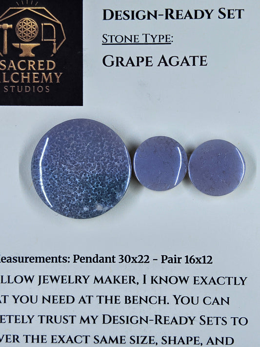 Circle Shape - Grape Agate - Design-Ready Set by Sacred Alchemy Studios
