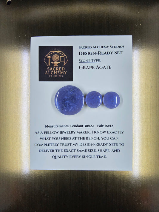 Circle Shape - Grape Agate - Design-Ready Set by Sacred Alchemy Studios