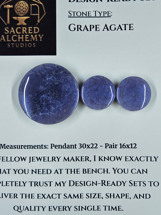Circle Shape - Grape Agate - Design-Ready Set by Sacred Alchemy Studios