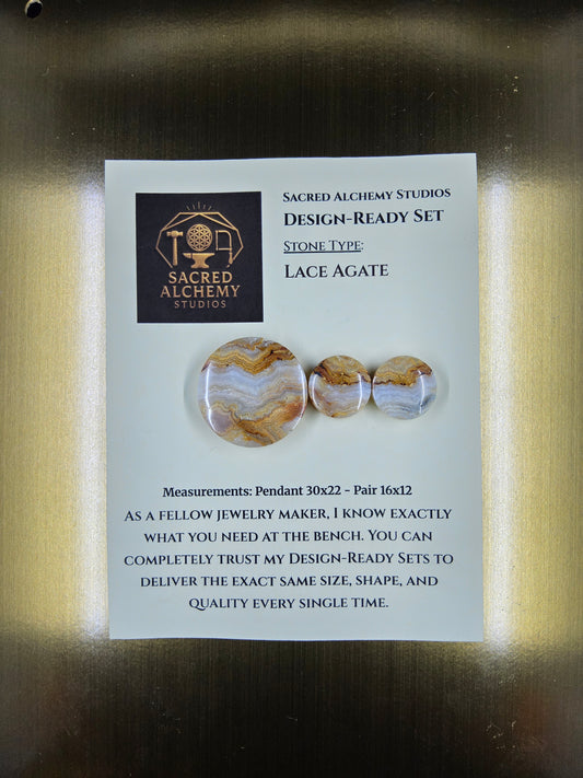 Circle Shape - Lace Agate - Design-Ready Set by Sacred Alchemy Studios